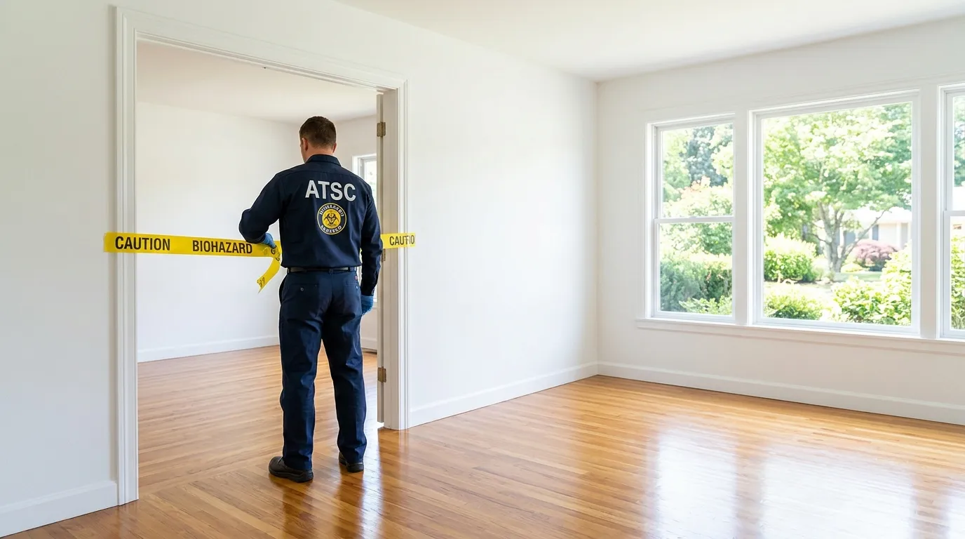 Certified biohazard cleanup crew performing Crime Scene Cleanup in Lucerne Valley